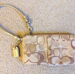 COACH Gold/tan handbag
